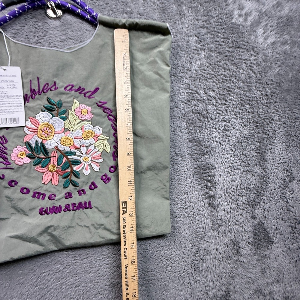 D. Kelly Authentic Japan Tote Bag NWT "Time Stumbles and Seasons Come And Go" - Picture 4 of 6